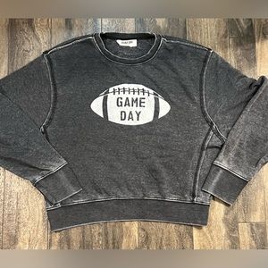 NWOT Game Day Lightweight Cropped Sweatshirt Size Large